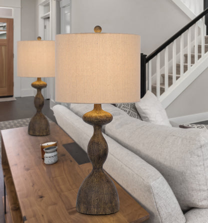 150W 3 Way Nampa Resin Table Lamp. Priced And Sold As Pairs.