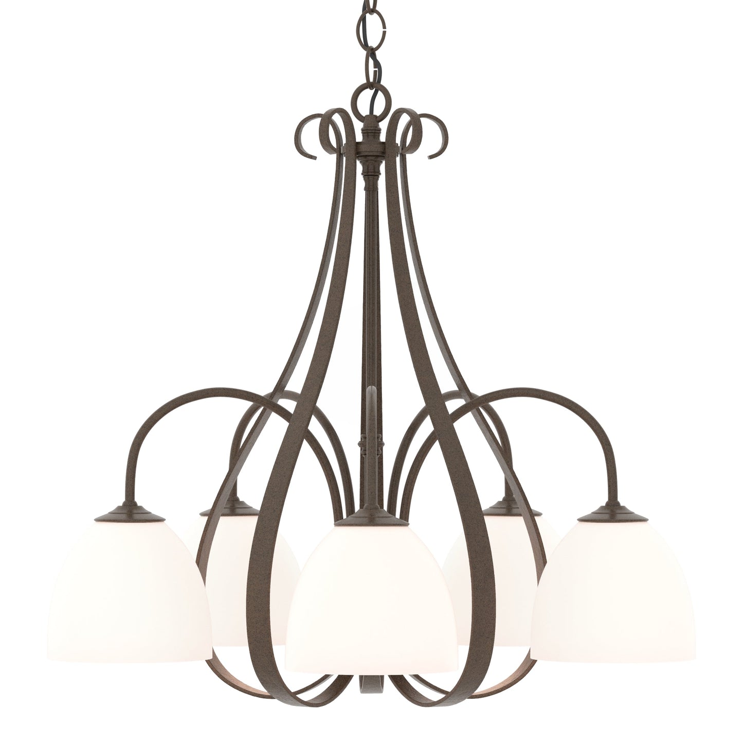 Sweeping Taper 5 Arm Chandelier
