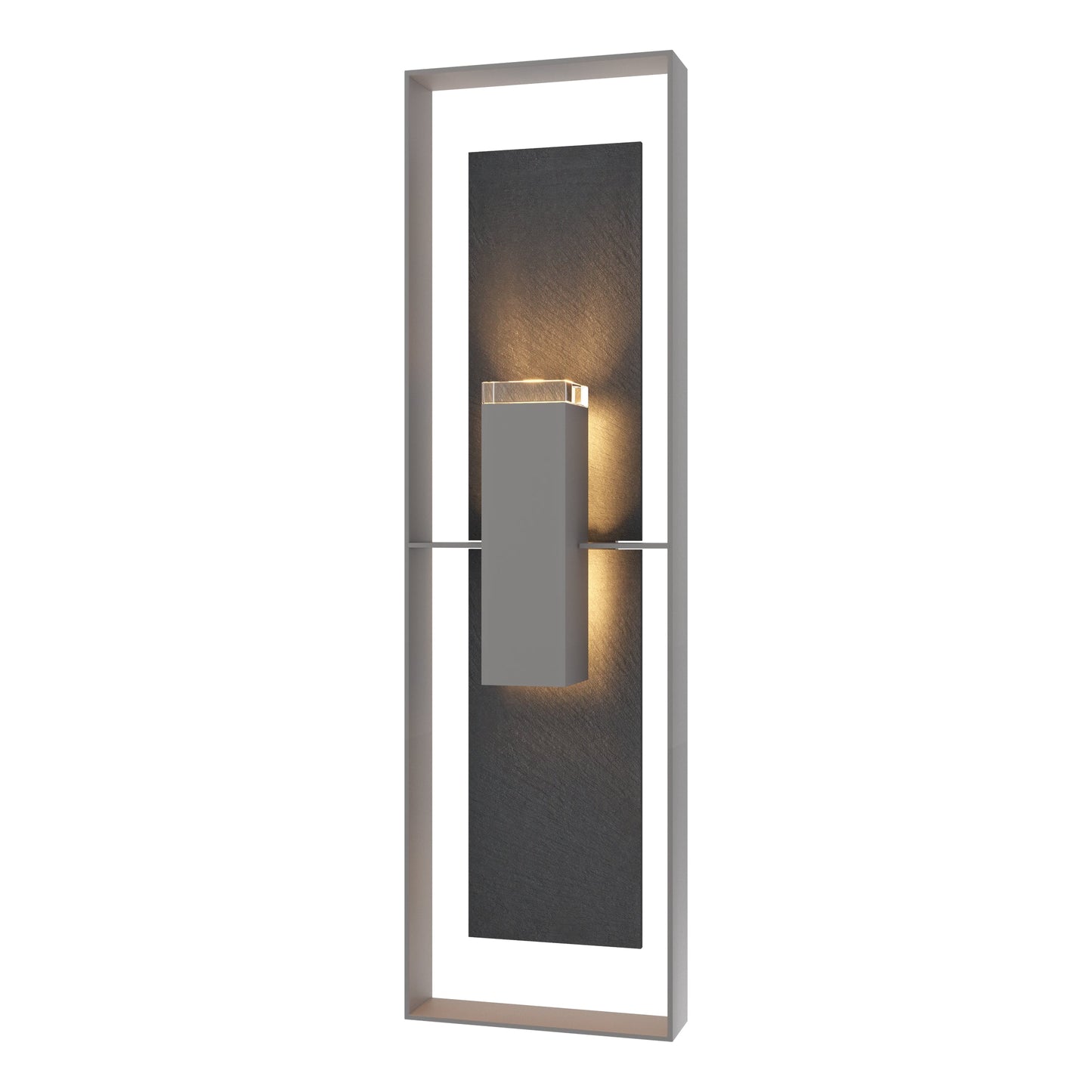 Shadow Box Extra Tall w/Slate Outdoor Sconce