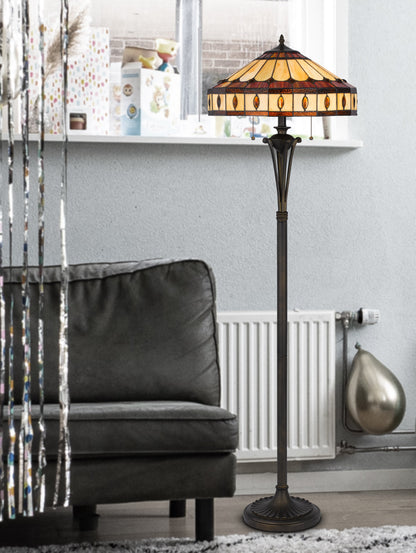 60W X 2 Tiffany Floor Lamp