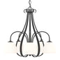 Sweeping Taper 5 Arm Chandelier