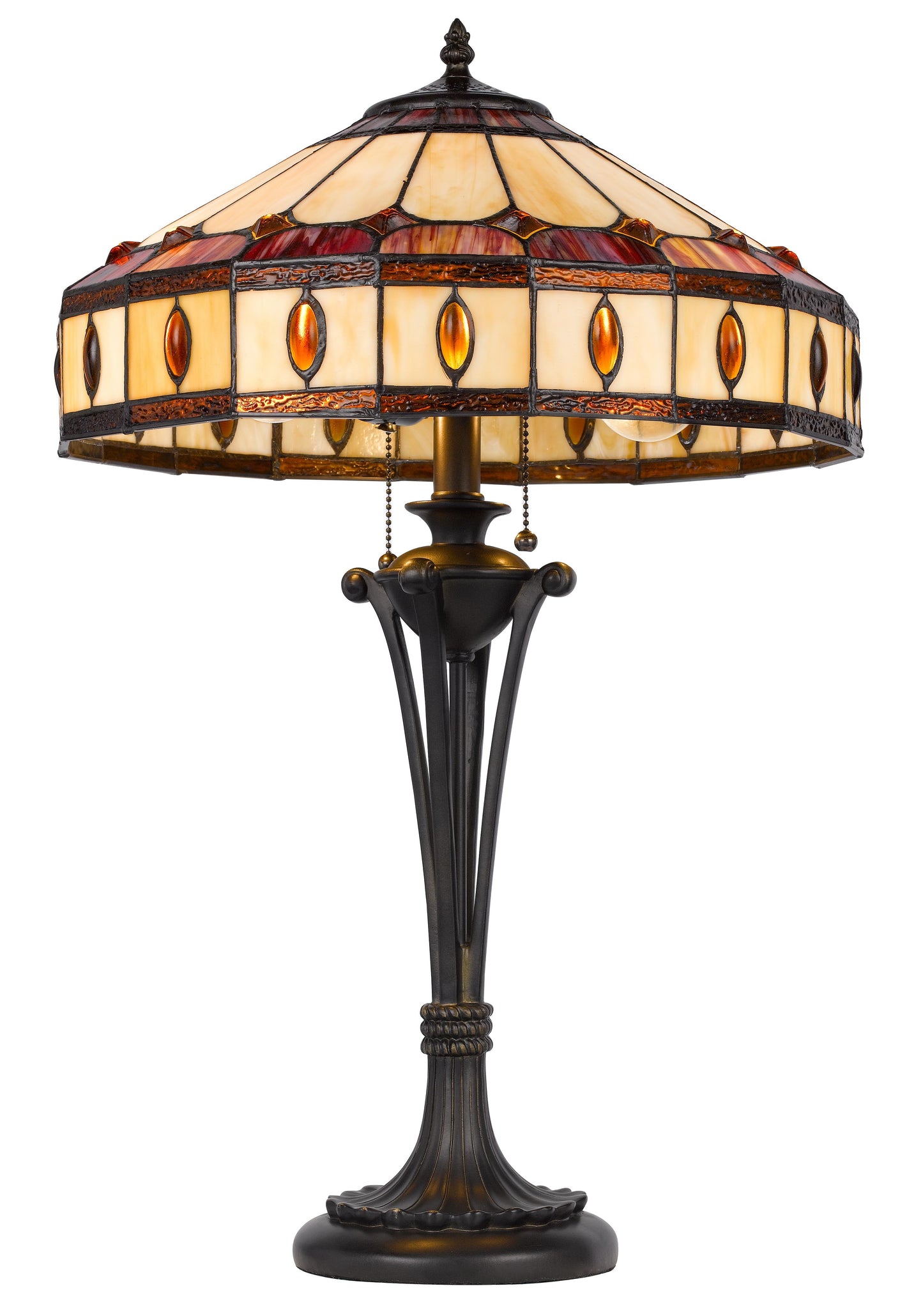 60W X 2 Tiffany Table Lamp