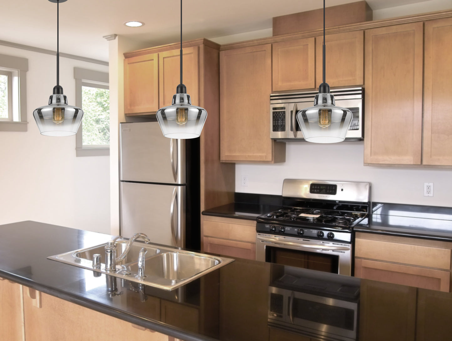 40W Brockton Glass Pendant Light