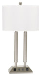 Hotel Desk Lamp with Double Socket, Double Rocker