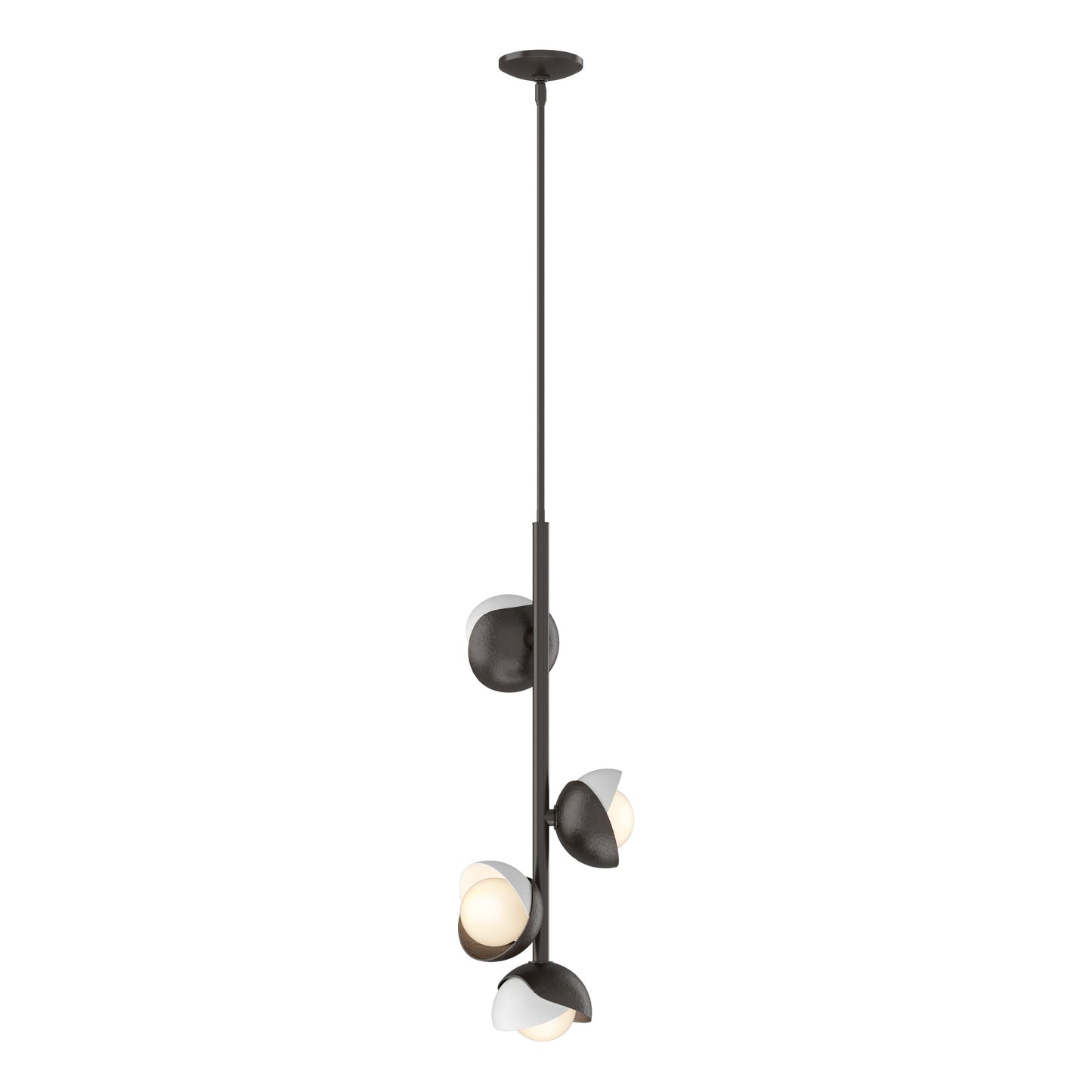 Brooklyn 4-Light Double Shade Vertical Pendant