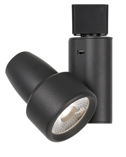 5.25" Height Metal LED Track Head in Black Finish