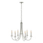 Simple Sweep 6 Arm Chandelier