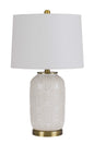 150W 3 Way Sedalia Ceramic Table Lamp With Hardback Fabric Shade