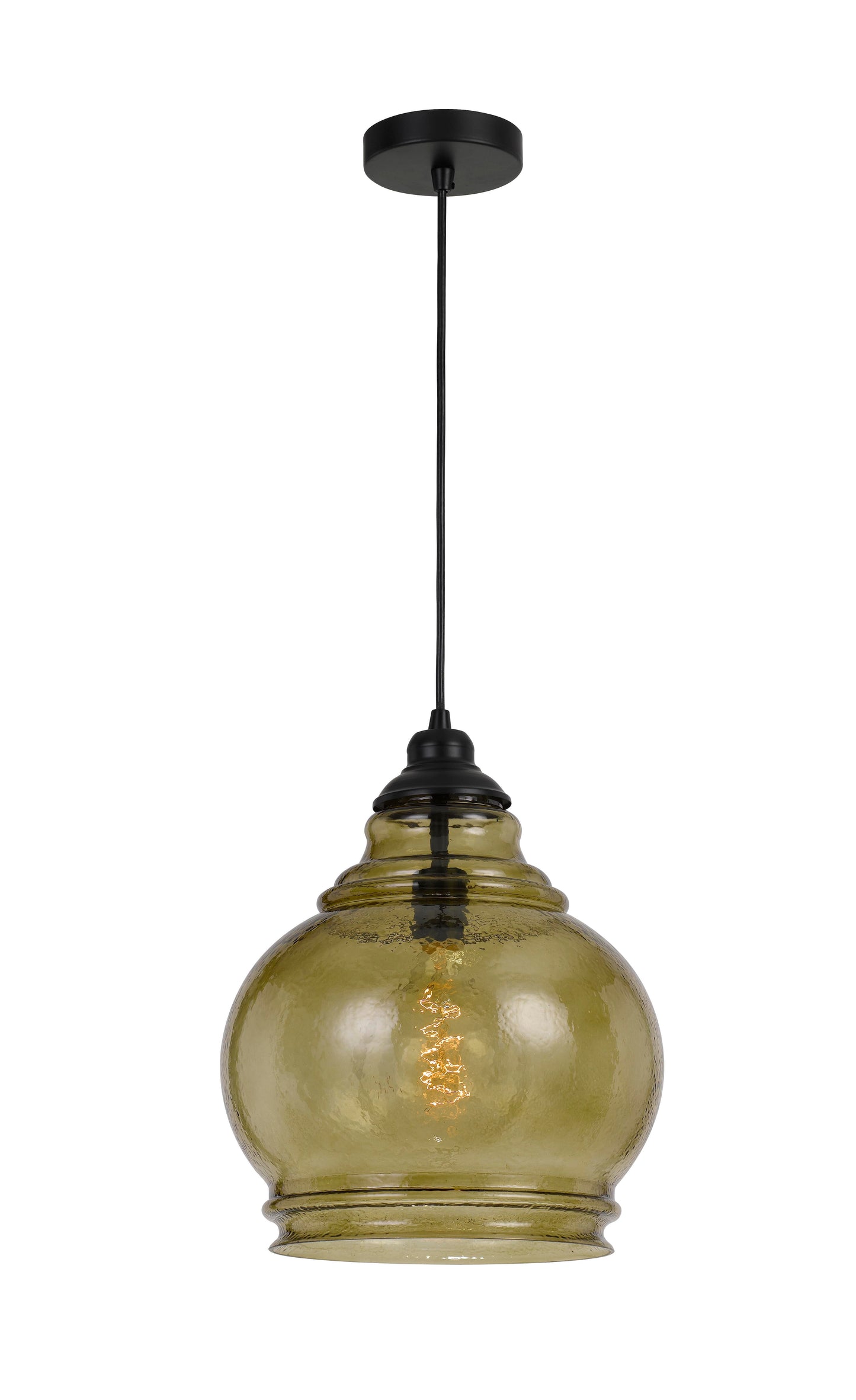 60W Rovigo Rippled Glass Pendant