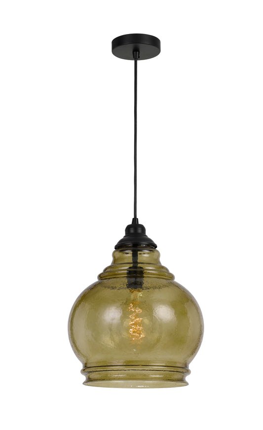 60W Rovigo Rippled Glass Pendant