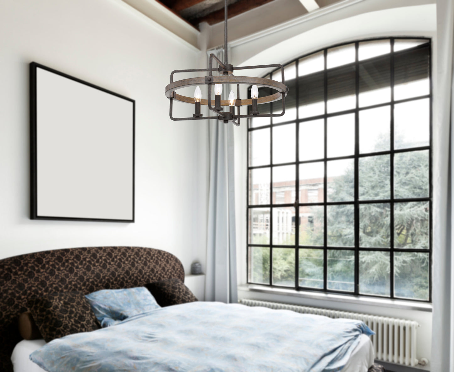 60W X 4 Rawlins Metal Chandelier