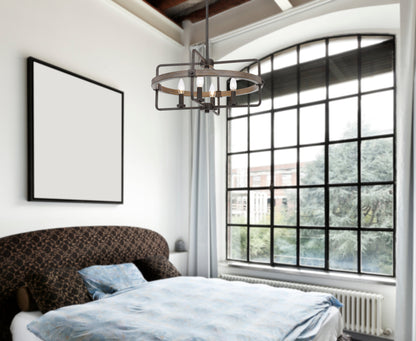 60W X 4 Rawlins Metal Chandelier