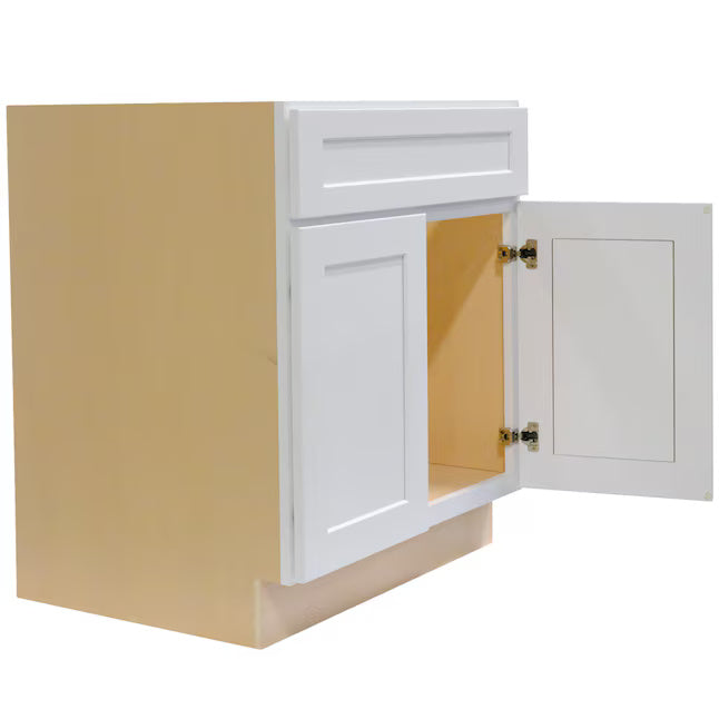 Value-Line Shaker 36 in. base cabinet with 2 doors and a drawer