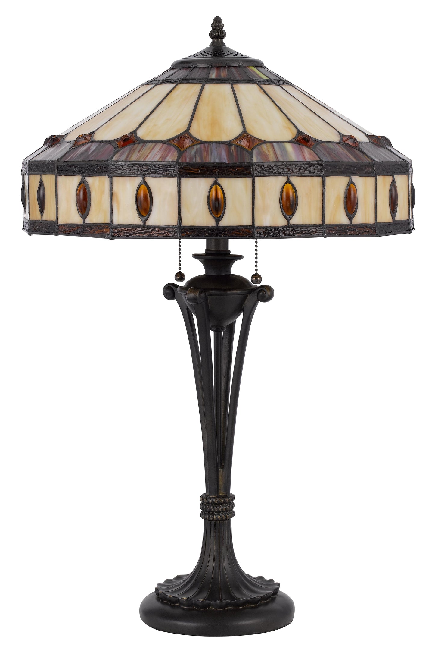 60W X 2 Tiffany Table Lamp
