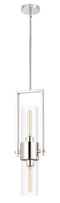 60W Redmond Metal Pendant With Clear Glass Shade