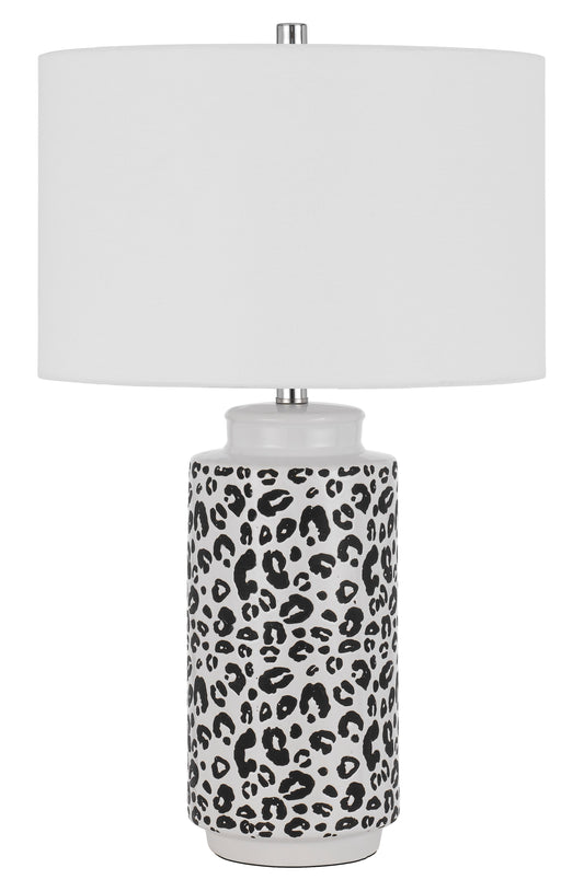 Exeter Ceramic Table Lamp With Hardback Drum Shade