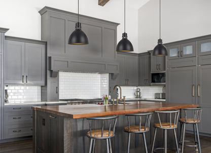 The Wilson Single Light Pendant - Black