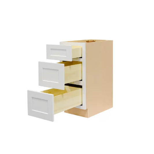 Value-Line Shaker 36 in. 3-drawer base cabinet