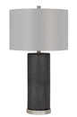 150W 3 Way Graham Ceramic Table Lamp With Hardback Drum Fabric Shade