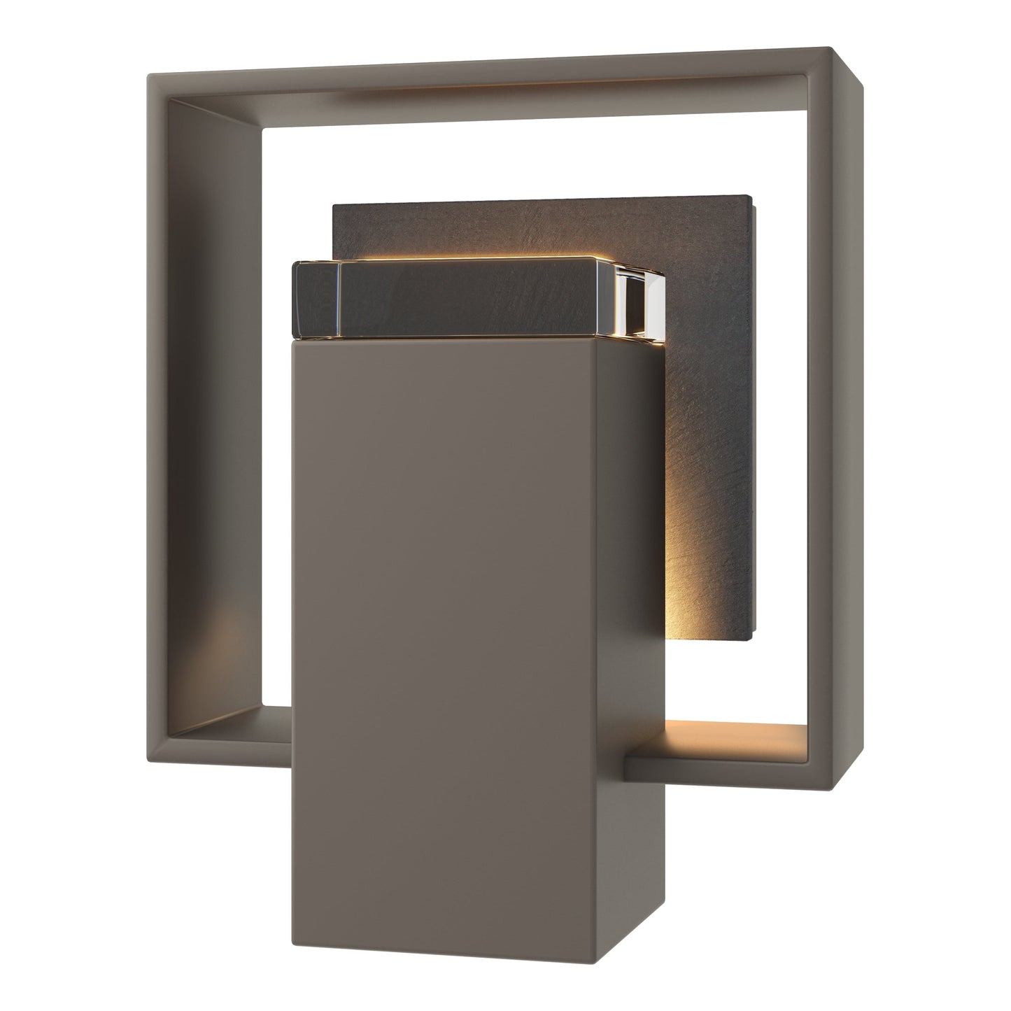 Shadow Box Small w/Slate Outdoor Sconce