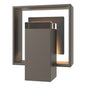 Shadow Box Small w/Slate Outdoor Sconce