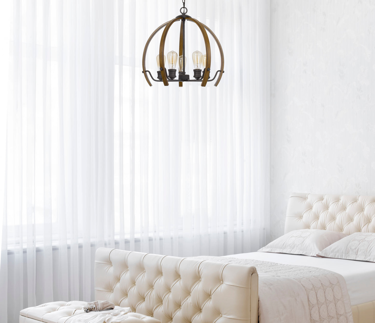 60W X 5 Riverton Metal Chandelier