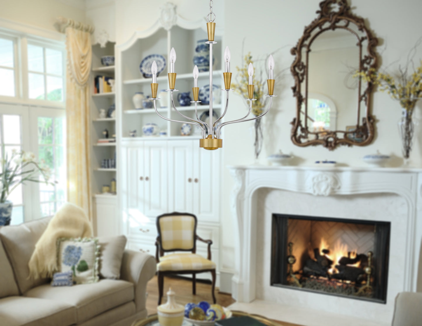 60W X 4 Weston Metal Chandelier