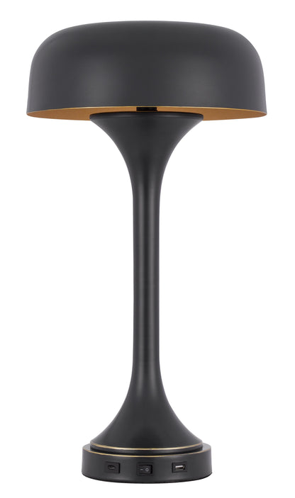 40W X 2 Mushroom Cloud Metal Desk Lamp With 1 Usb And 1 Type C Usb Charging Ports