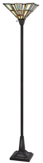 150W 3 way metal/resin Tiffany torchiere