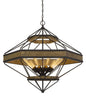 Alicante 60W X 9 Pine Wood/Metal Chandelier  (Edison Bulbs Not Included)