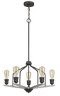 Corning Metal Chandelier (Edison Bulbs Not Included)
