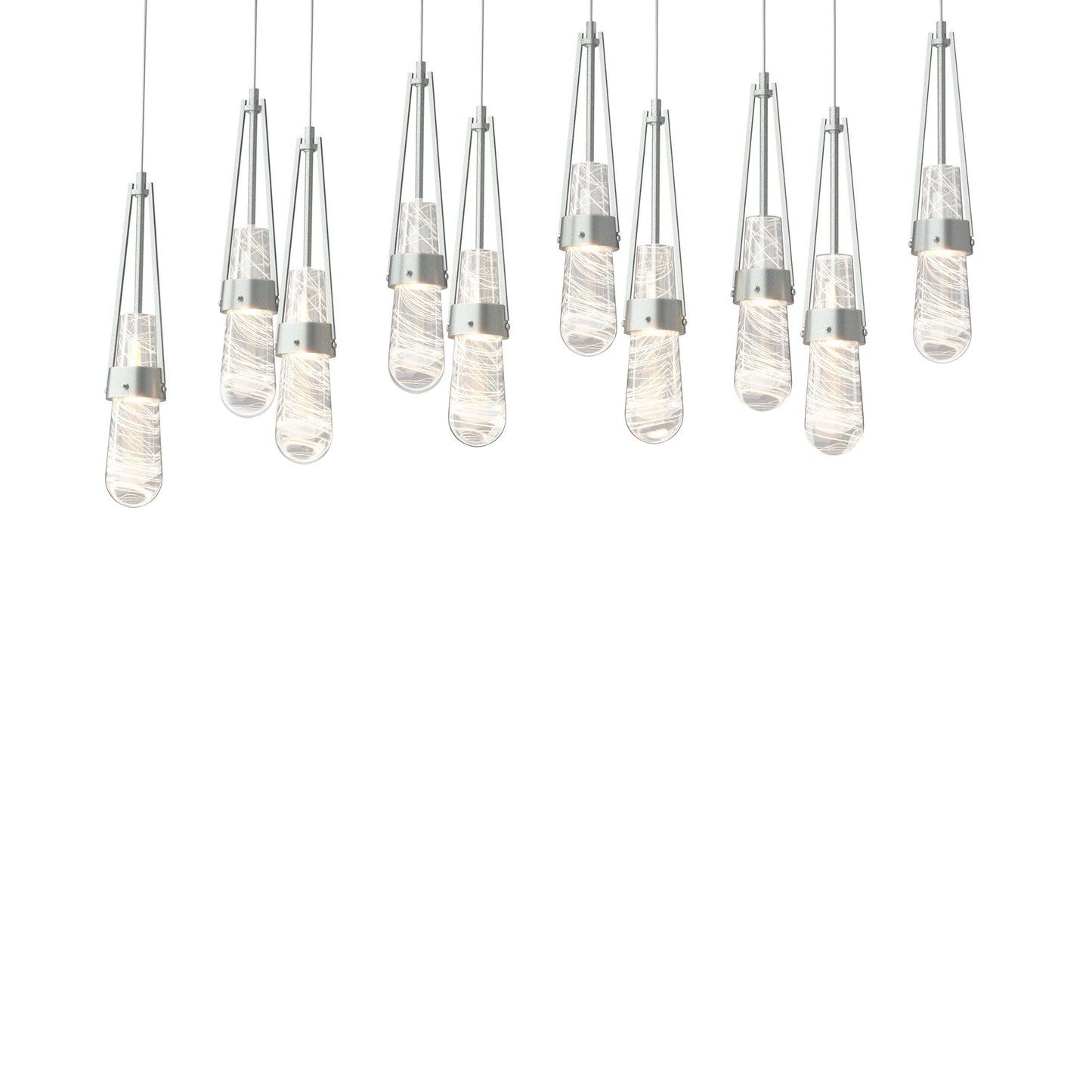 Link 10-Light Blown Glass Pendant