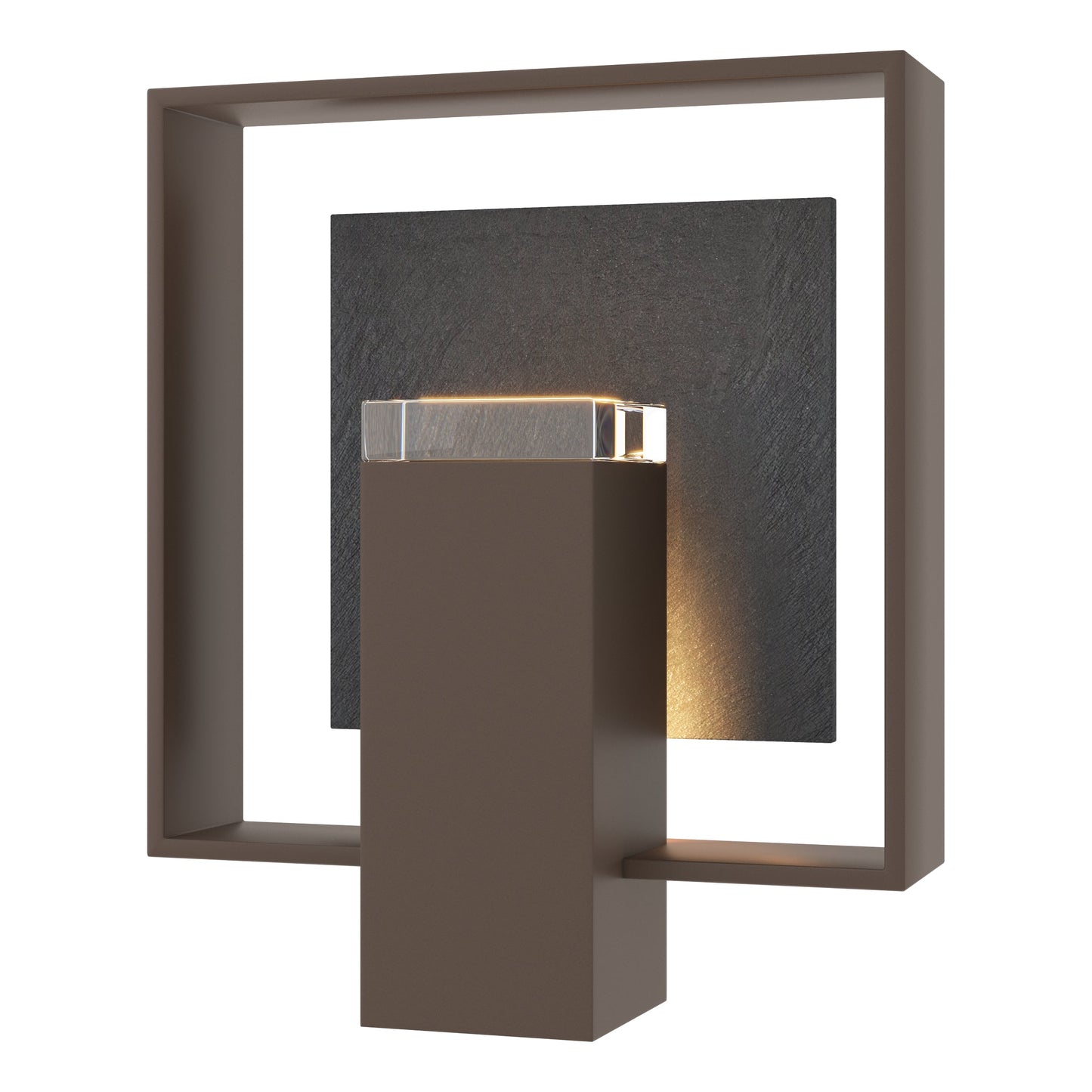 Shadow Box Medium w/Slate Outdoor Sconce