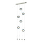 Abacus 6-Light Ceiling-to-Floor LED Pendant