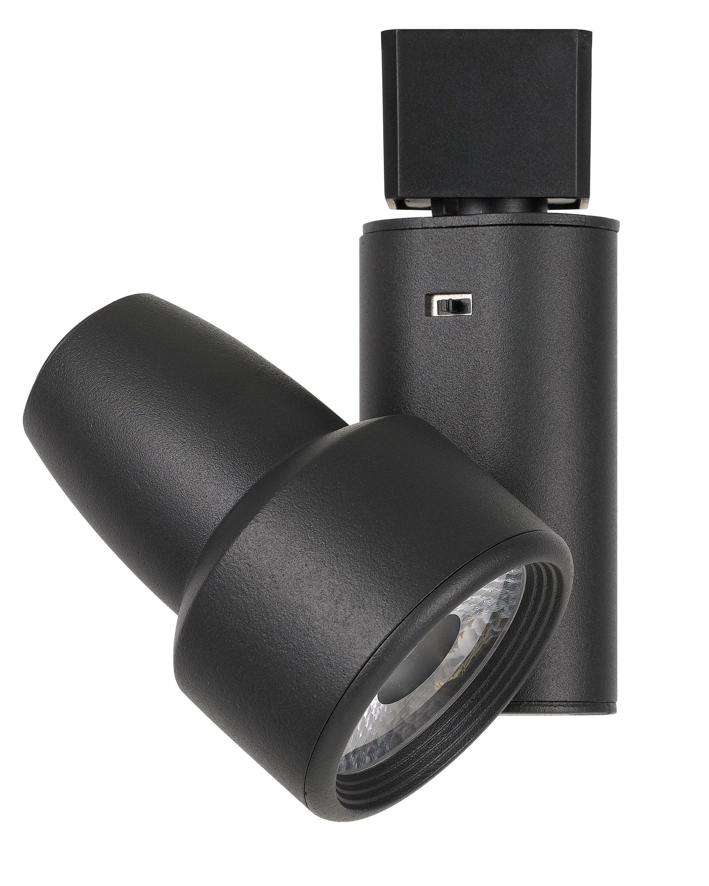 5.25" Height Metal LED Track Head in Black Finish