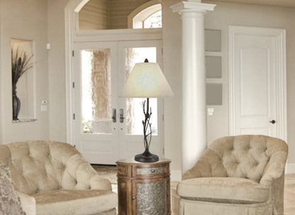 150W 3 Way Pine Twig Wrought Iron Table Lamp