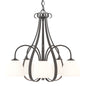 Sweeping Taper 5 Arm Chandelier