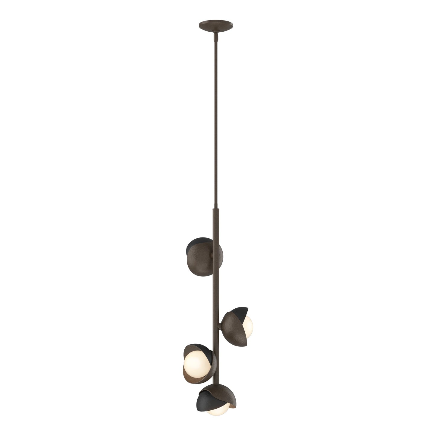Brooklyn 4-Light Double Shade Vertical Pendant