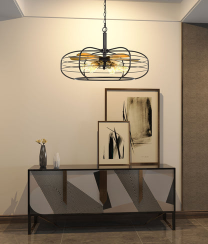 Margo 60W X 6 Metal Chandelier (Edison Bulbs Not Included)