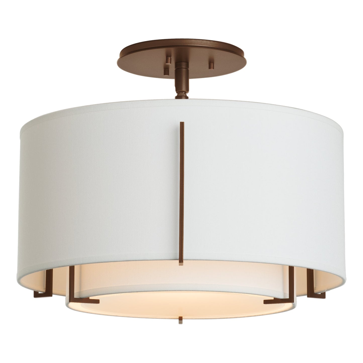Exos Small Double Shade Semi-Flush