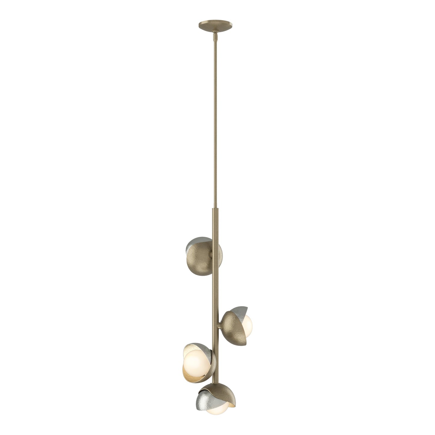 Brooklyn 4-Light Double Shade Vertical Pendant