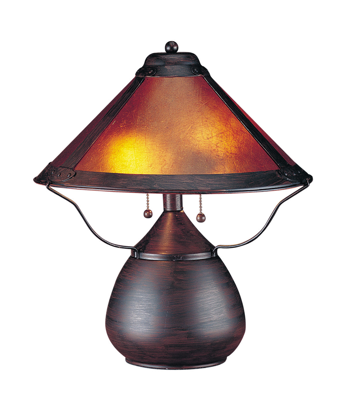 40W X 2 Table Lamp W/Mica Shade