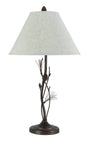 150W 3 Way Pine Twig Wrought Iron Table Lamp