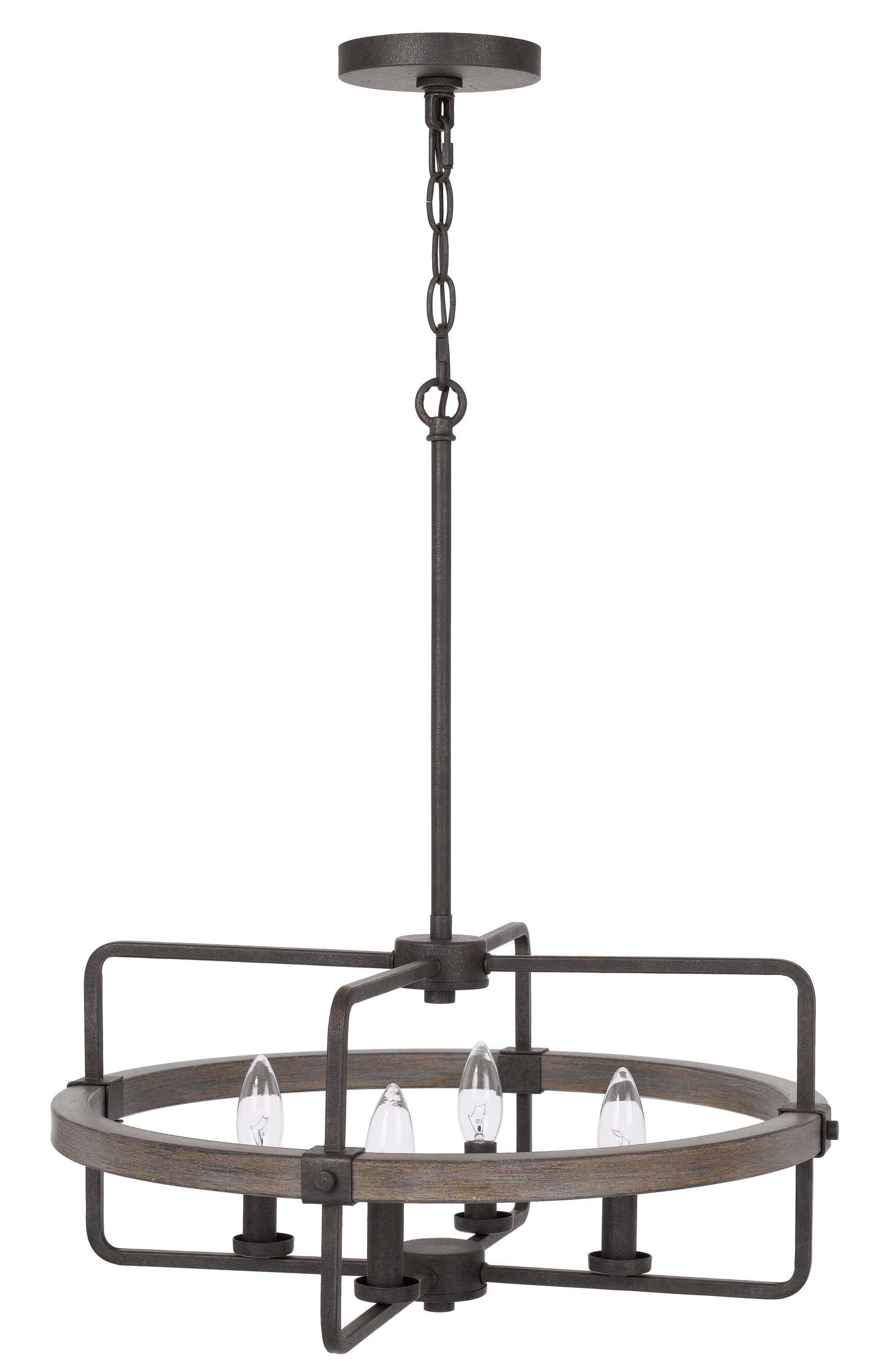 60W X 4 Rawlins Metal Chandelier