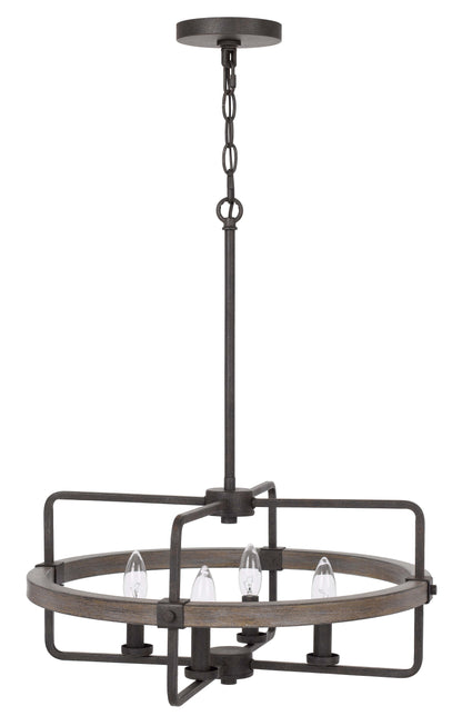 60W X 4 Rawlins Metal Chandelier