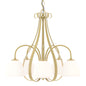 Sweeping Taper 5 Arm Chandelier