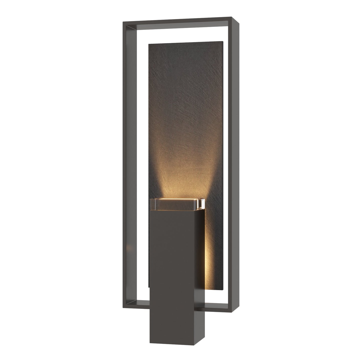 Shadow Box Large w/Slate Outdoor Sconce