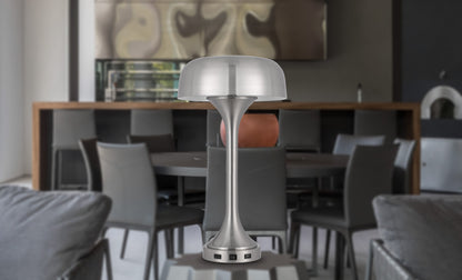 40W X 2 Mushroom Cloud Metal Desk Lamp With 1 Usb And 1 Type C  Usb Charging Ports