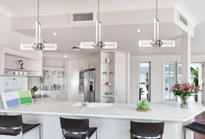 60W Redmond Metal Pendant With Clear Glass Shade