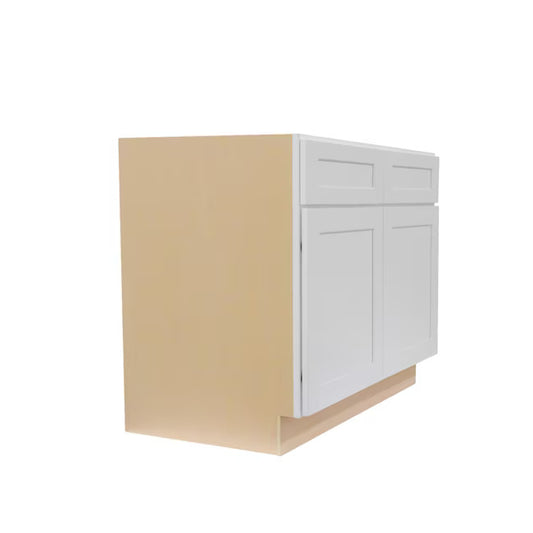 Value-Line Shaker 36 in. base cabinet with 2 doors and 2 drawers